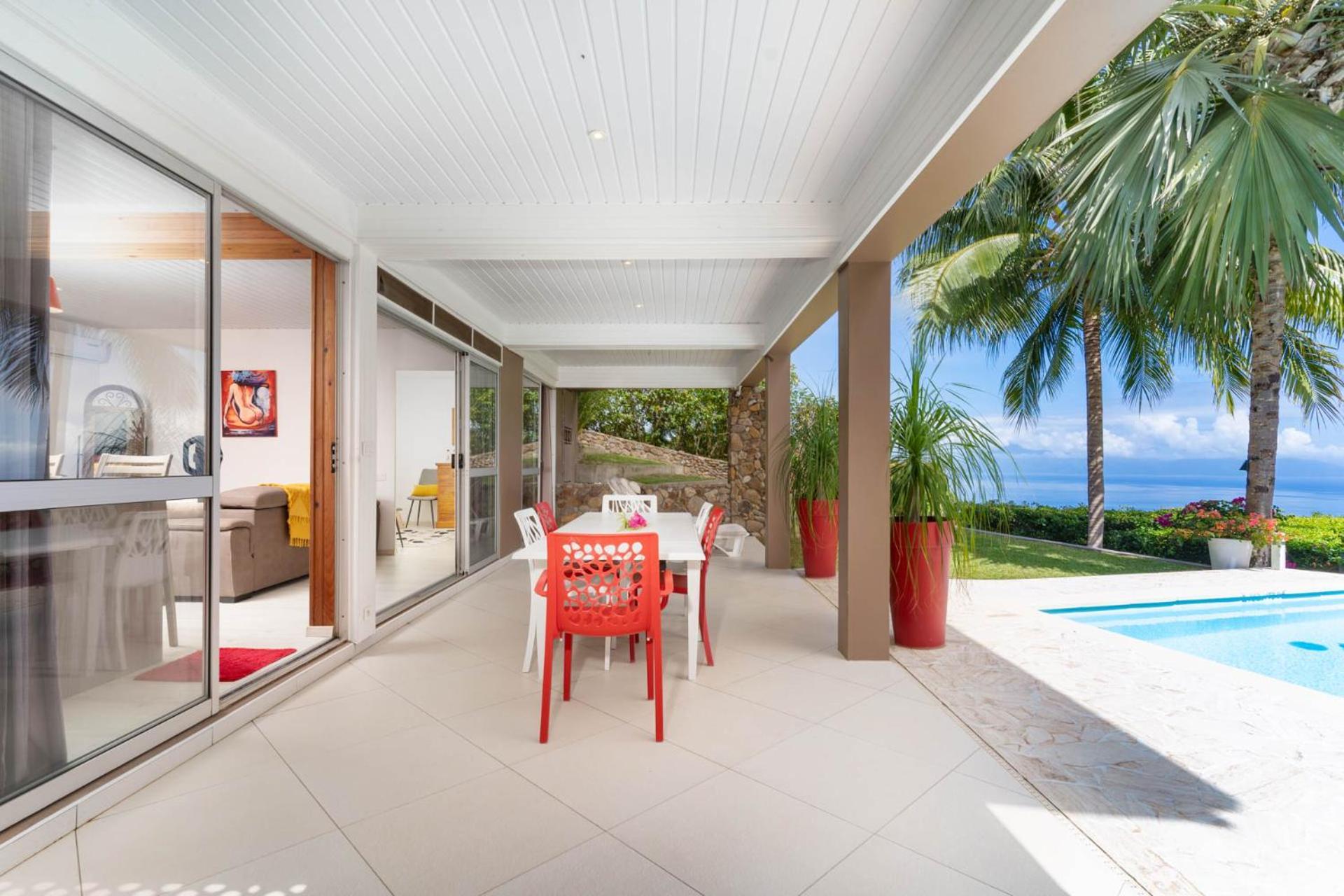 Villa Lodge - Bas De Villa Avec Piscine Et Vue Ocean Et Moorea Пунаауйя Экстерьер фото
